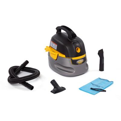 2.5 Gal. 1.75-Peak HP Compact Wet/Dry Shop Vacuum with Filter Bag, Hose and Accessories, Grays