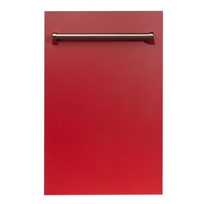 Zline DW-H-18 18 Inch Wide 16 Place Setting Energy Star Rated Built-In Fully Int Red Matte