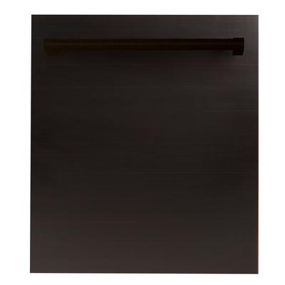 ZLINE Kitchen and Bath 24 in. Top Control Dishwasher in Oil-Rubbed Bronze with Stainless Steel Tub a