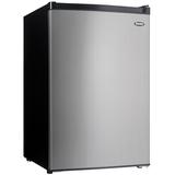 Danby 4.5 cu. ft. Mini Fridge with Freezer Section in Black/Stainless Steel, Stainless Look screenshot. Refrigerators directory of Appliances.