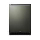 Summit Appliance 24 in. 4.8 cu. ft. Mini Fridge in Black Stainless Steel, Black stainless steel door