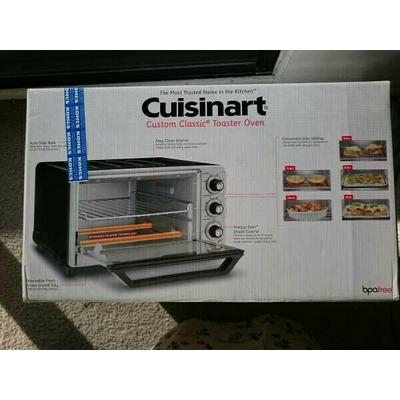 BRAND NEW SEALED Cuisinart Custom Classic Toaster Oven Broiler StainlessTOB-40N