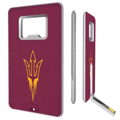 "Arizona State Sun Devils 16GB Credit Card Style USB Bottle Opener Flash Drive"
