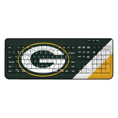 Green Bay Packers Diagonal Stripe Wireless Keyboard