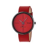 Simplify SIM4406 The 4400 Red/Gunmetal/Red Leather Strap Watch screenshot. Watches directory of Jewelry.