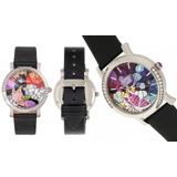 Bertha Vanessa Custom Engraved Dial Leather-Band Watch Multi-colored multicolor Dial, silver Case, B screenshot. Watches directory of Jewelry.