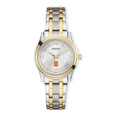 "Syracuse Orange Women's Silver/Gold Classic Two-Tone Round Watch"