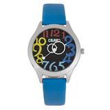 Crayo Spirit Quartz Blue Leather Silver Unisex Watch CRACR5504 screenshot. Watches directory of Jewelry.
