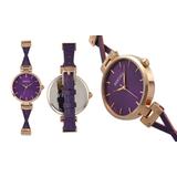 Bertha Women's Watches Amanda Collection Purple Dial, Rose Gold Case, Purple Band screenshot. Watches directory of Jewelry.