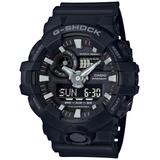 G-Shock Men's Analog-Digital Black Resin Strap Watch 53x58mm Ga-700-1B - Black/Black screenshot. Watches directory of Jewelry.