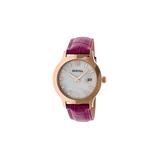 Bertha Womens Watches Eden Collection White Rose Gold Case, White Dial, Fuchsia Band screenshot. Watches directory of Jewelry.