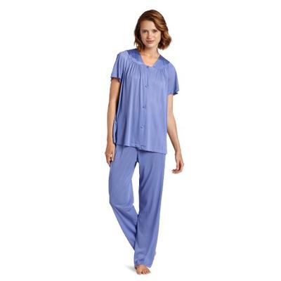 Exquisite Form Women's Colortura Short Sleeve Pajama,Victory Violet,3x