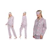 Women's White Mark Three-Piece Pajama Set - S to 4XL! (L) 8-10 Grey Cheetah screenshot. Pajamas directory of Lingerie.