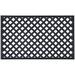 Wrought Iron Rubber Mat 18" x 30" by Achim Home Décor in Black Diamond