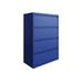 Upper Square™ Harietta 4-Drawer Lateral Filing Cabinet Metal/Steel in Blue | 52.5 H x 36 W x 18.6 D in | Wayfair 36B12E92EF3A40628E3CA583E666A6CB