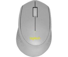 Logitech SILENT PLUS M330 Mouse - Mechanical - Cable - Gray, Yellow - USB - dpi