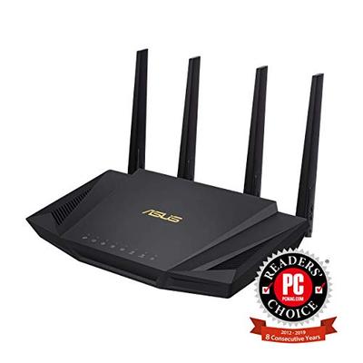 ASUS RT-AX3000 Dual Band WiFi Router, WiFi 6, 802.11ax, Lifetime Internet Security, Support AiMesh W