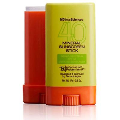 MDSolarSciences Mineral Sunscreen Stick Broad Spectrum SPF 40, 0.6 oz