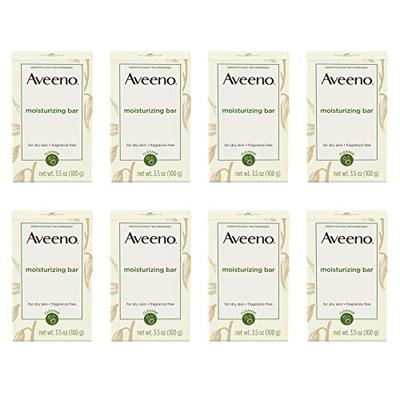 Aveeno Gentle Moisturizing Bar Facial Cleanser with Nourishing Oat for Dry Skin, Fragrance-free, Dye