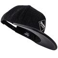 Blackskies Amun Snapback Hat | Men Women Premium Baseball Cap Dad 5-Panel Strapback Hip Hop Flannel Urban Black Leather