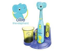 Brusheez Kid's Electric Toothbrush Set (Safari Edition) - Ollie the Elephant - Includes Battery-Powe