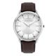 Police Patriot Men's Quartz Watch Silver Stainless Steel Case with Brown Leather Strap 15967JS/04A