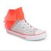 Converse Shoes | Converse Block Party Girl’s Hi-Top Sneakers Sz 1y | Color: Cream/Pink | Size: 1g
