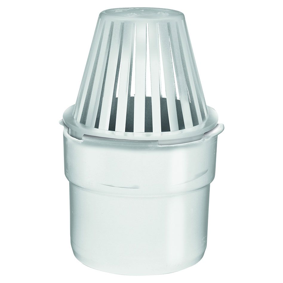 MEA Entwässerungsanschluss mit Schmutzsieb Weiß Image