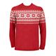 British Christmas Jumpers Herren The Nordic Fairisle Red Mens Eco Christmas Jumper Pullover, rot, Small