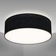 B.K.Licht Ceiling Lamp Shade, Ø11,8in, Black Fabric, E27 Socket, Bulb not Included, Flush Mount Ceiling Fitting, Modern Light Fitting for Bedroom, Living Room, Dining Area, IP20