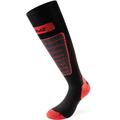 Lenz 1.0 Skiing Chaussettes, noir-gris-rouge, taille 35 36 37 38