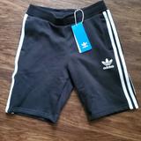 Adidas Bottoms | Adidas Fleece Kids Shorts | Color: Black/White | Size: Us - Small Uk 9-10y