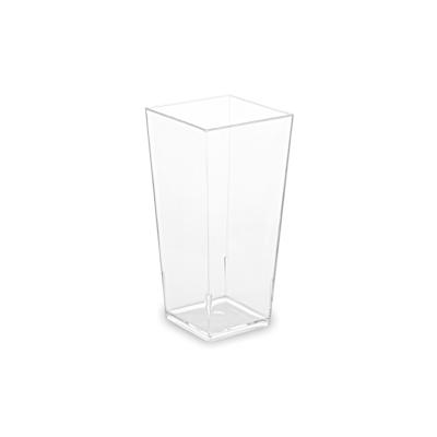 VEPATIM 200x Fingerfood-Becher eckig klar 85 ml PS 4 x 4 x 8,2 cm Image