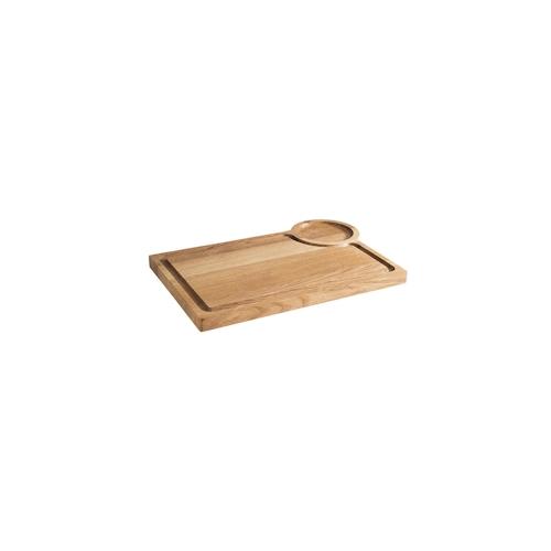 APS Servierbrett/Speisenbrett -OAK-37 x 25 cm, H: 2 cm