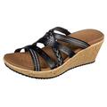 Skechers Women Sandals and Slippers Women Beverlee - Tiger Posse Black 2.5 UK