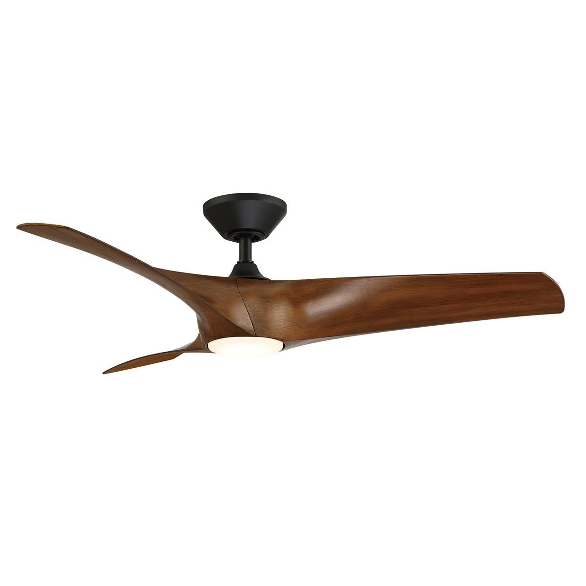 Modern Forms Zephyr Outdoor Rated 52 Inch Ceiling Fan with Light Kit - FR-W2006-52L-MB/DK