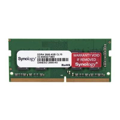 Synology 4GB DDR4 2666 MHz Non-ECC SO-DIMM Memory Module D4NESO-2666-4G