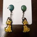 Disney Jewelry | 101 Dalmatian Earrings Surgical Steel Post New | Color: White | Size: Os