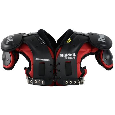 Riddell Kombine Adult Football Shoulder Pads - QB/WR/DB Black