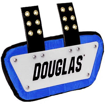 Douglas Custom Pro CP Series Removable Football Back Plate - 6 Inch White/Royal