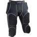 Sports Unlimited Adult 7 Pad Integrated Football Girdle - Hard Thigh Pads Black