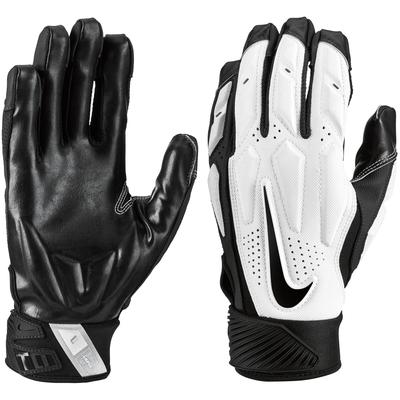 Nike D-Tack 6.0 Adult Football Lineman Gloves Whit...