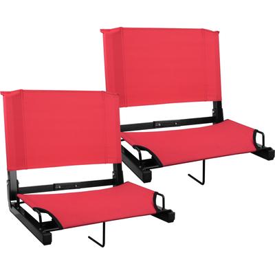 Sports Unlimited Stadium Chair Red 2 Pack