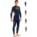 Cressi Morea Herren - Neoprenanzug 3mm für alle Wassersportarten, Blau/Silber/Silber, XXXXL/8