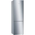 Bosch Hausgeräte KGE39AICA Serie 6 Kühl-Gefrier-Kombination, 201 x 60 cm, 249 L Kühlen + 88 L Gefrieren, VitaFresh längere Frische, LowFrost, LED-Beleuchtung gleichmäßige Ausleuchtung, Silber, Eek "C"