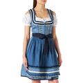 Stockerpoint Damen Dirndl Angelica Kleid für besondere Anlässe, blau, 42