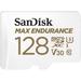 SanDisk 128GB MAX ENDURANCE UHS-I microSDXC Memory Card with SD Adapter SDSQQVR-128G-AN6IA