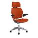 Humanscale Freedom Headrest Task Chair Aluminum/Upholstered in Red/Gray | 54.28 H x 26.75 W x 25 D in | Wayfair F211ACF86XFSHNSC