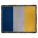 East Urban Home Indiana Basketball Cotton Blanket Cotton in Gray/Blue/Yellow | 37 W in | Wayfair AE5C2E52791B4E9AA68426B6BBDDAE1B