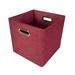 John Louis Home Cube Systems Storage Fabric Bin Fabric in Red | 11 H x 11 W x 11 D in | Wayfair BIN-C-T04